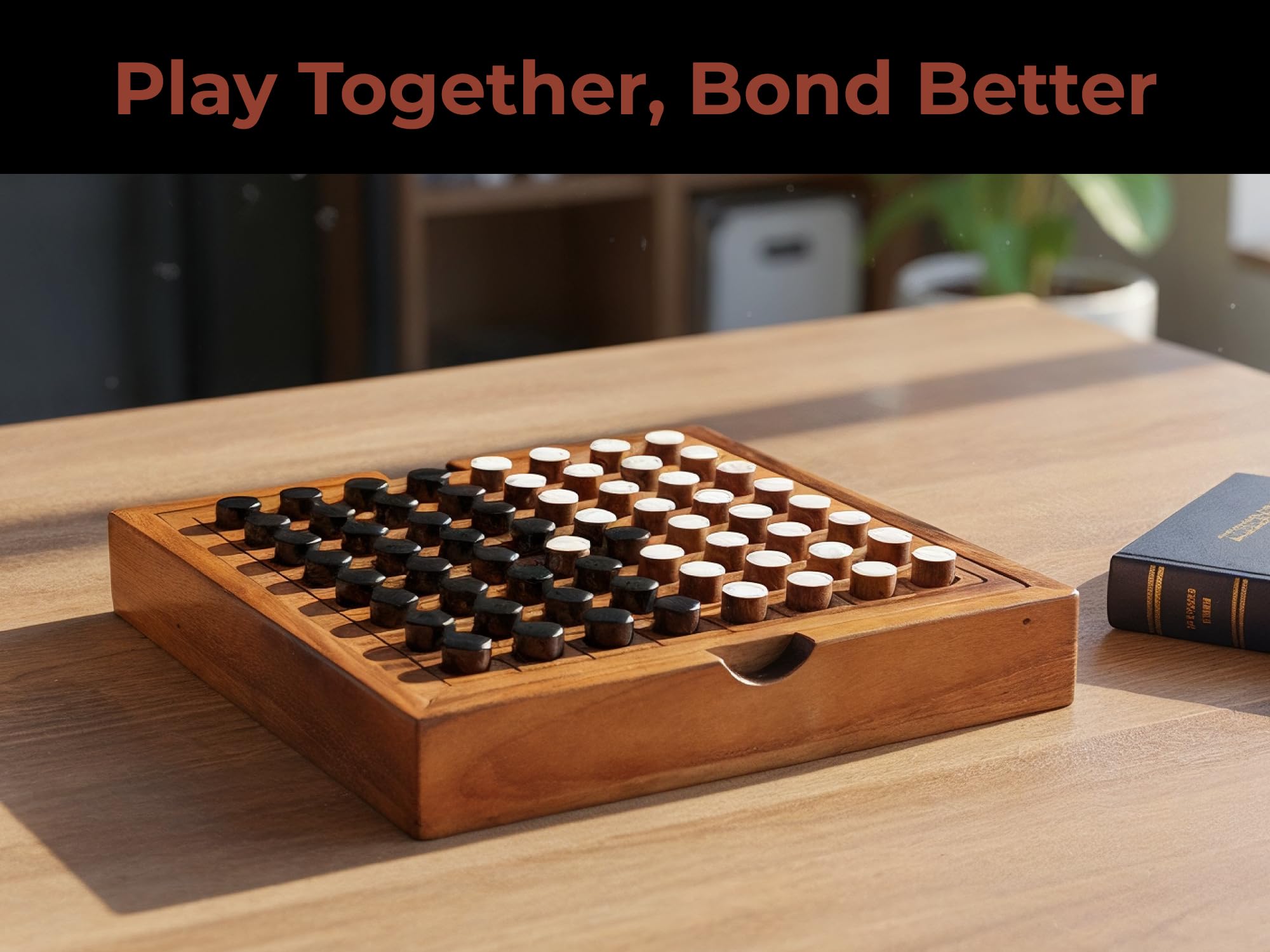 BSIRI Othello board as decor on a living room shelf