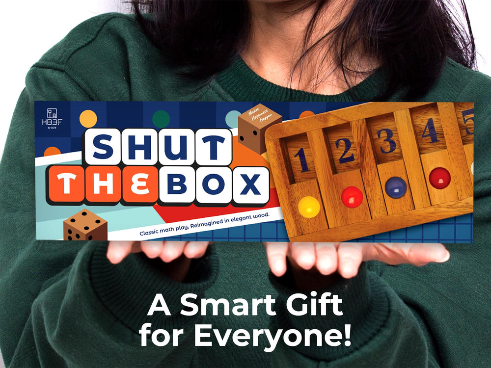 BSIRI Shut The Box gift-ready decor on a desk or coffee table.