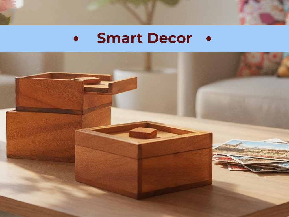 BSIRI Treasure Riddle Box desk decor adds intrigue to workspace