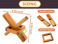 BSIRI wooden puzzle decor enhances a desk or coffee table