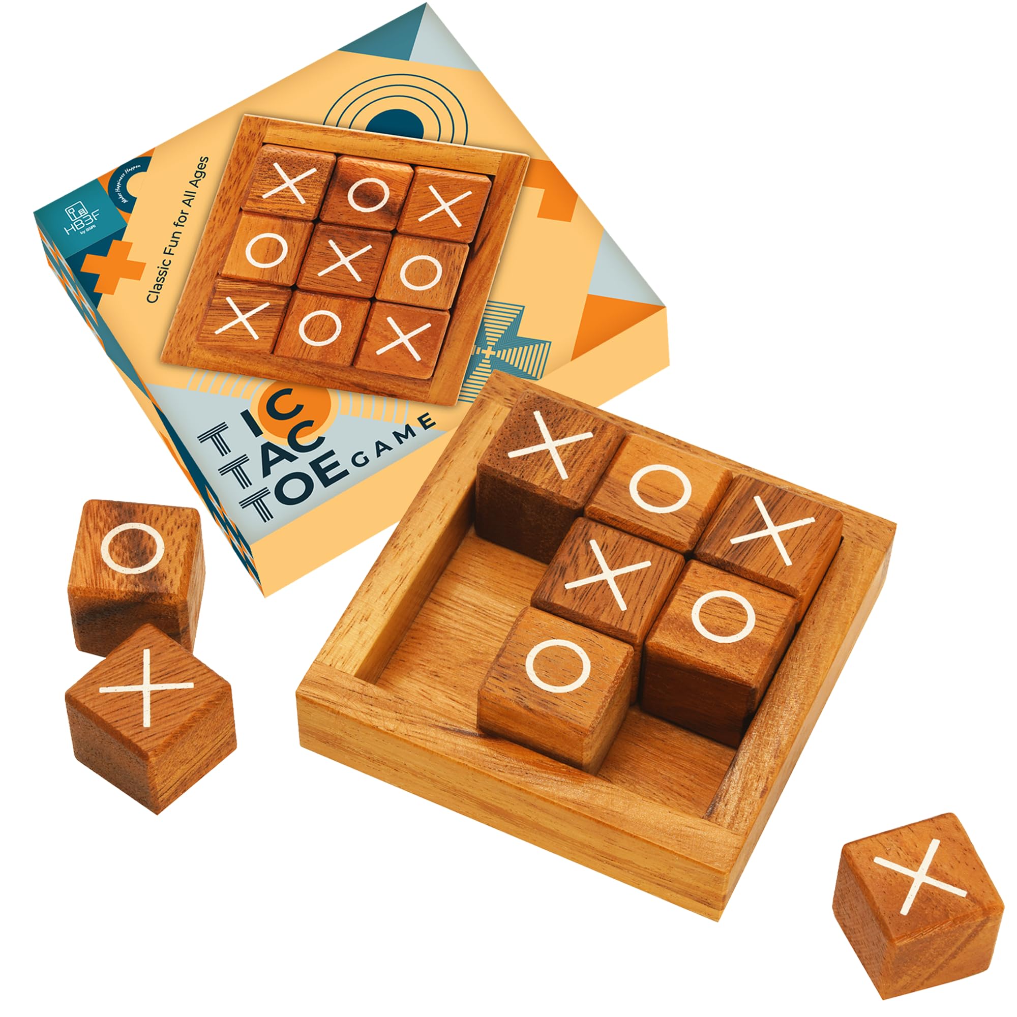 BSIRI wooden tic tac toe coffee table decor, a stylish living room centerpiece.