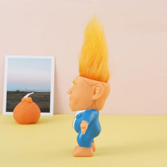 BSMTEBN Donald Trump Troll Doll red tie close-up for visual impact
