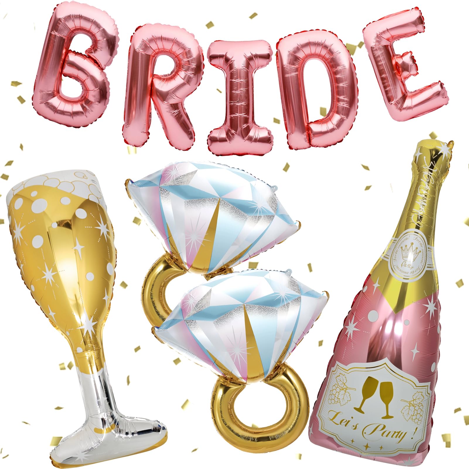 BSRESIN Bride 32in letter balloon adds an elegant focal point to celebrations.