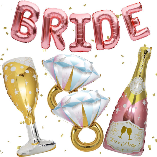 BSRESIN Bride 32in letter balloon adds an elegant focal point to celebrations.