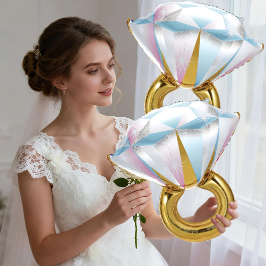 BSRESIN foil balloons with diamond shine—adds glam to photo ops and party backdrops.