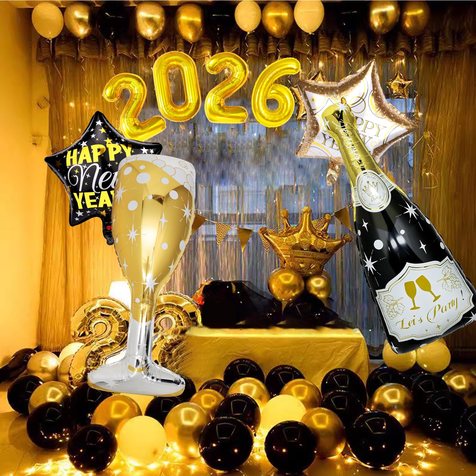 BSRESIN bottle and goblet balloons ideal for photo moments.