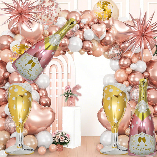 BSRESIN rose gold 5-inch balloons brighten table decor