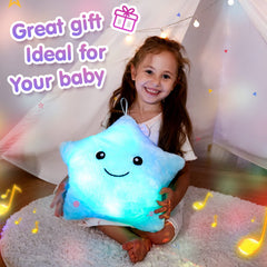 BSTAOFY durable plush star pillow stands up to daily hugs and use
