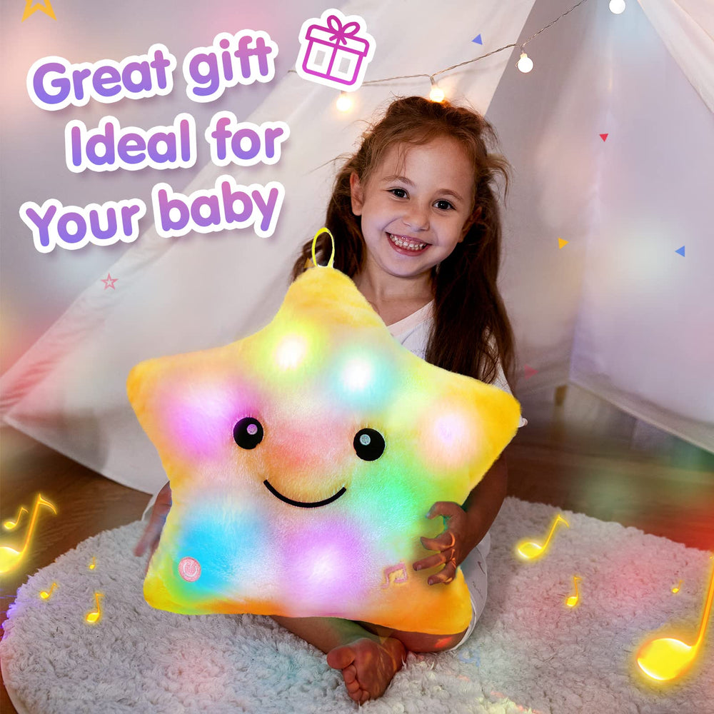BSTAOFY embroidered eyes star plush designed for safe play.