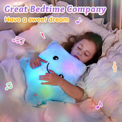 BSTAOFY twinkle star musical pillow lights up a nursery with lullabies