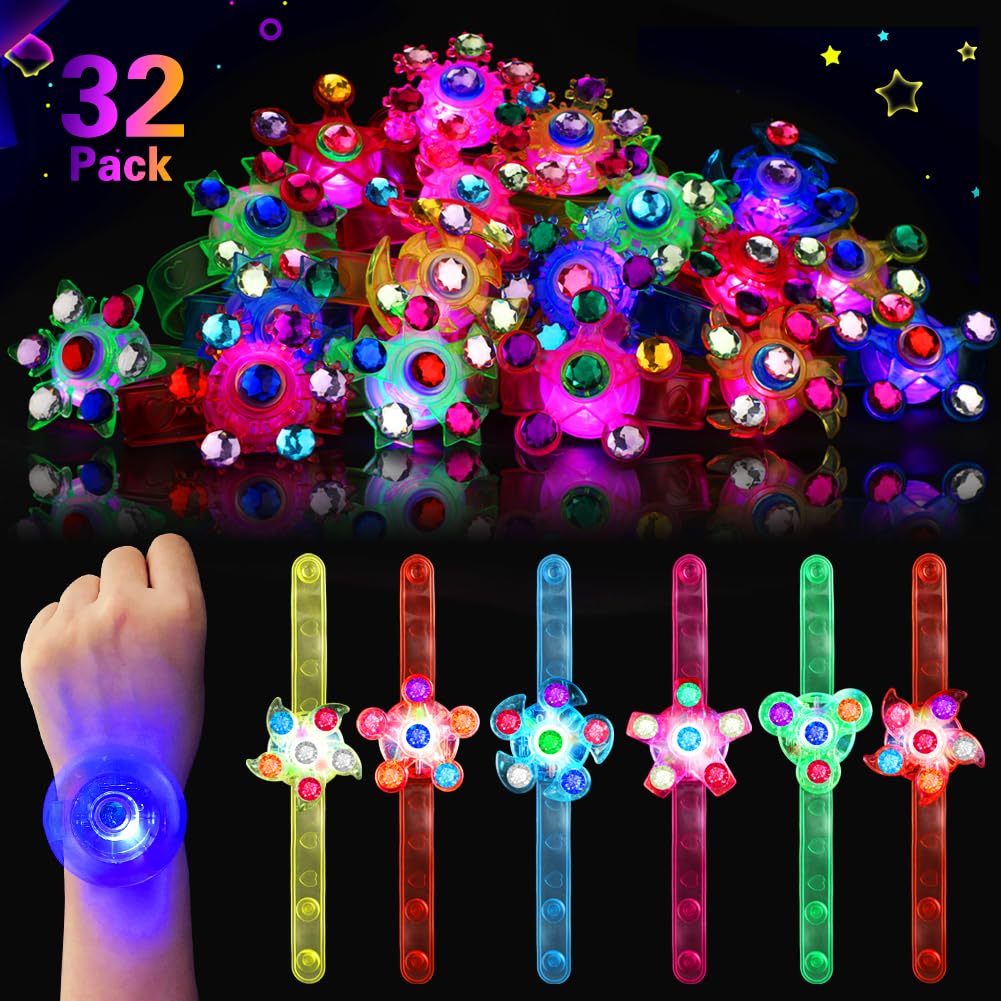 BSTDECOR LED fidget bracelet set glowing for Easter egg hunts