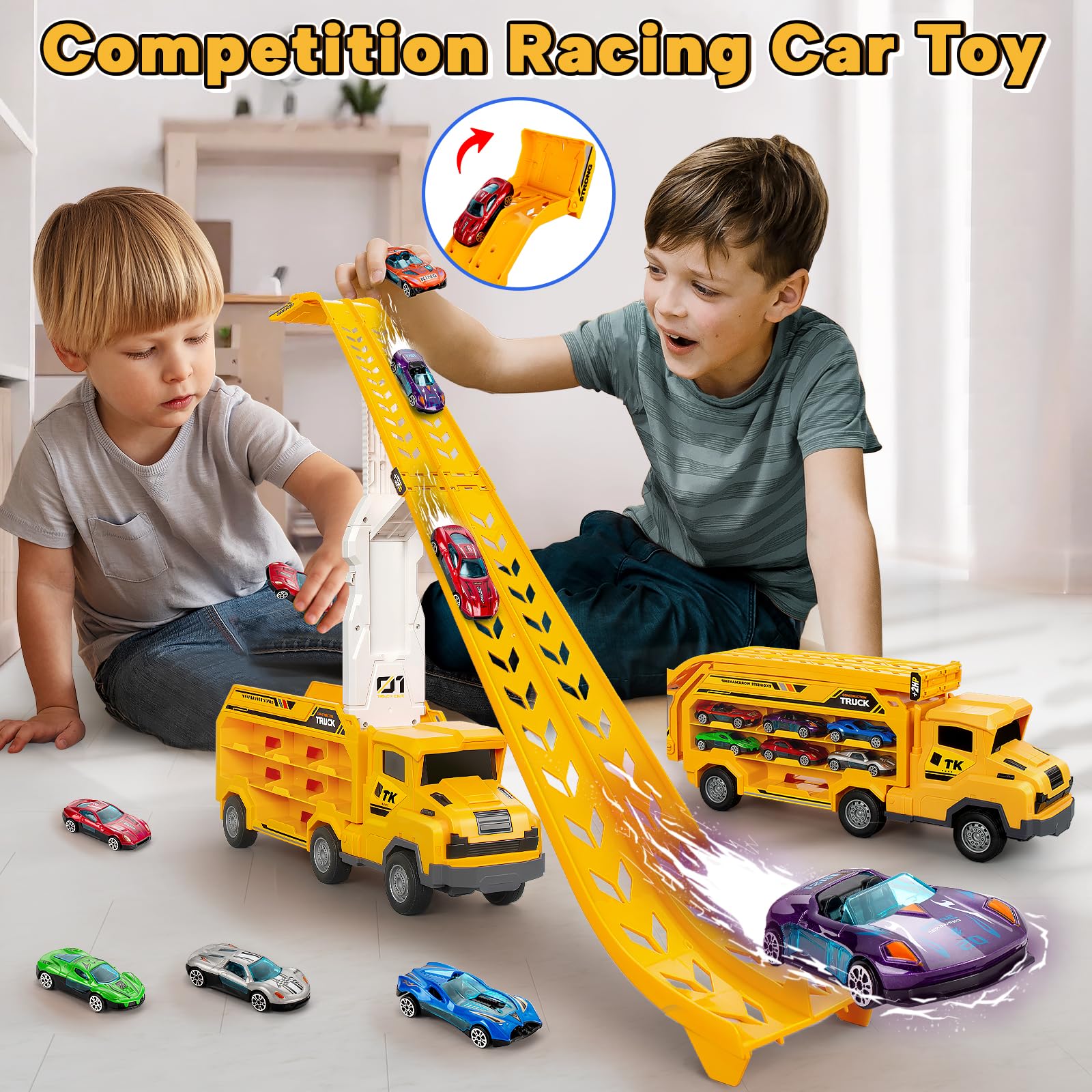 Bstoyder front grille reveal during unfolding track action