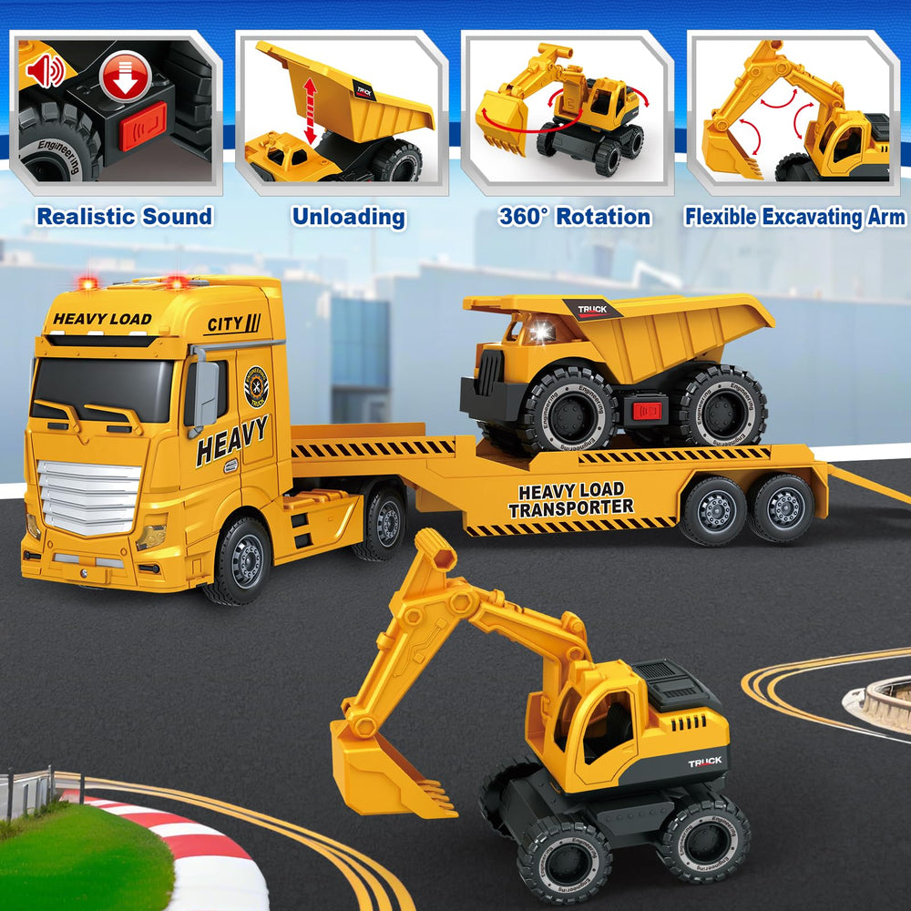 Bstoyder Dump truck in action with cargo drop scenario