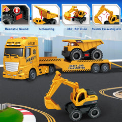 Bstoyder Dump truck in action with cargo drop scenario