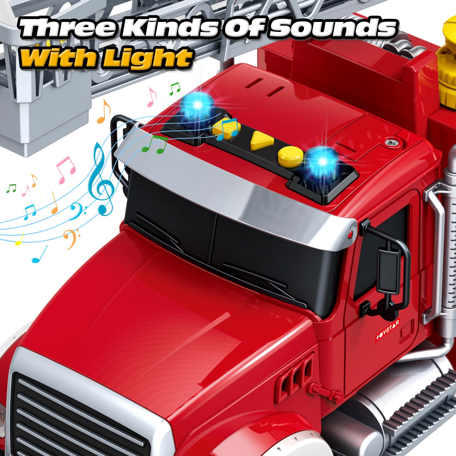 Bstoyder fire truck 360-degree rotating base enables dynamic rescue missions.