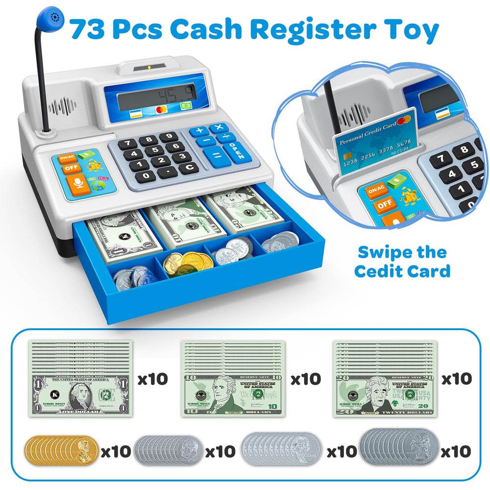 Bstoyder grocery store playset microphone enhances role-play storytelling