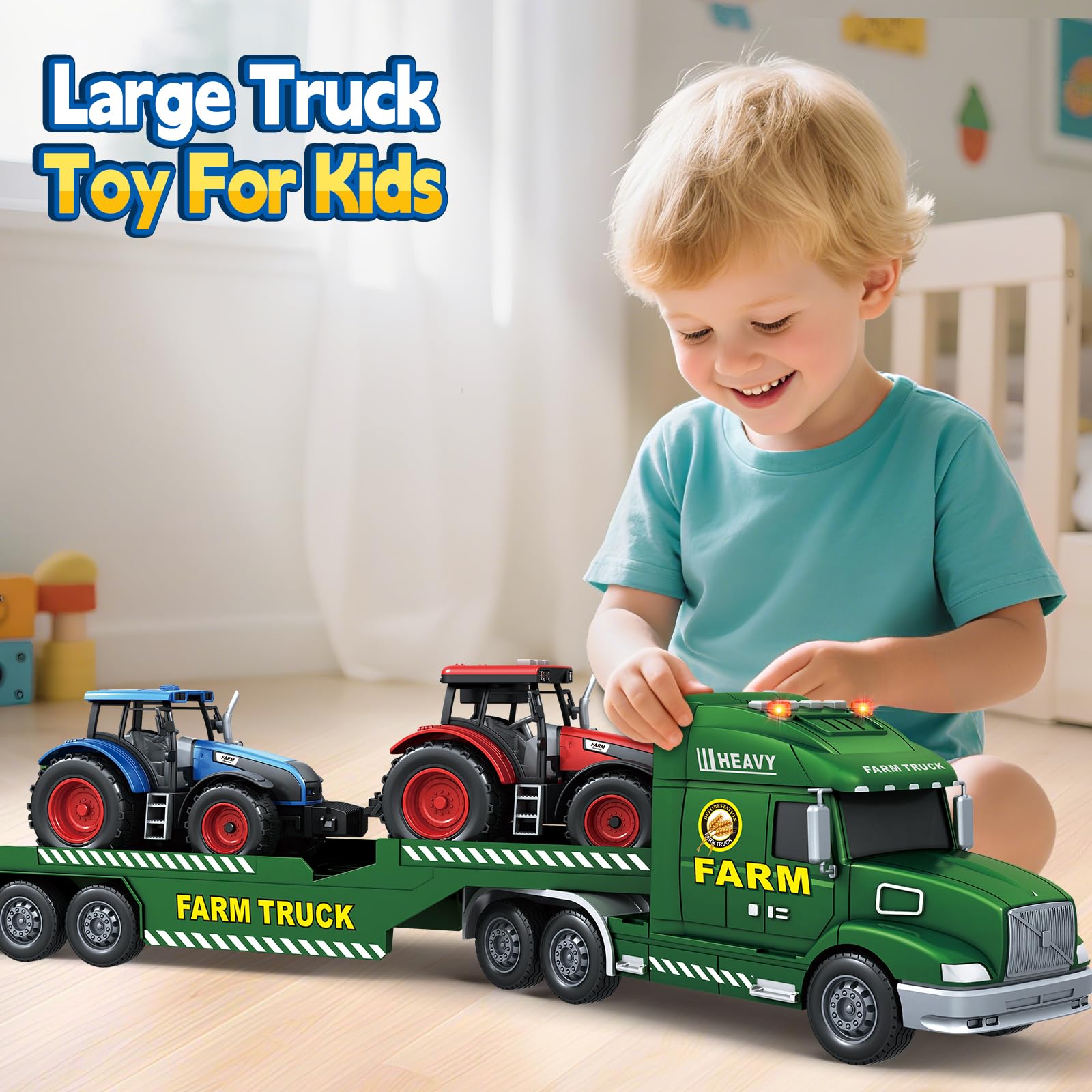 BSTOYDER 3-in-1 set inspires creative roleplay and cargo handling.