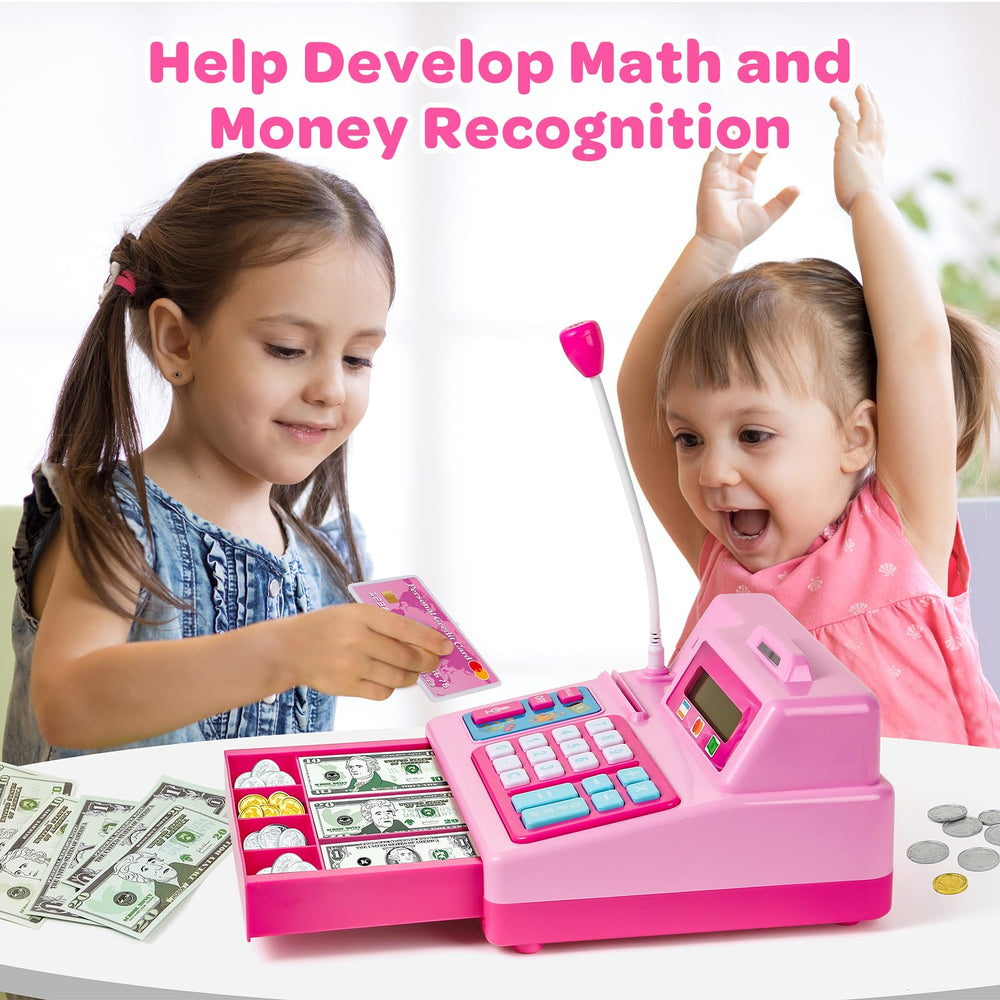 Bstoyder real calculator helps kids practice basic arithmetic during play.