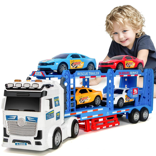 Bstoyder Toddler 21inch carrier truck enhances imaginative play and coordination.