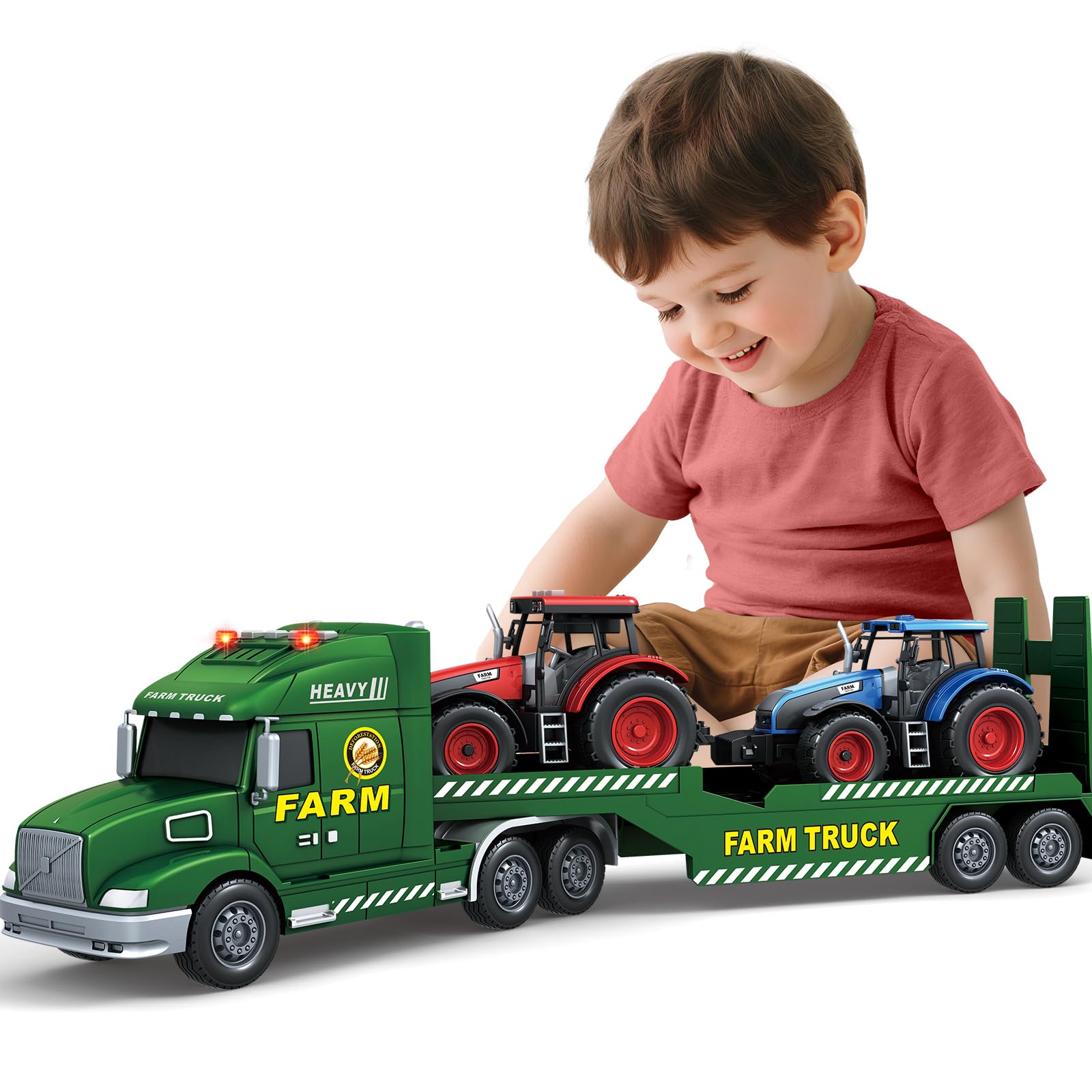 BSTOYDER 27-inch friction truck enhances coordination and imagination during play.