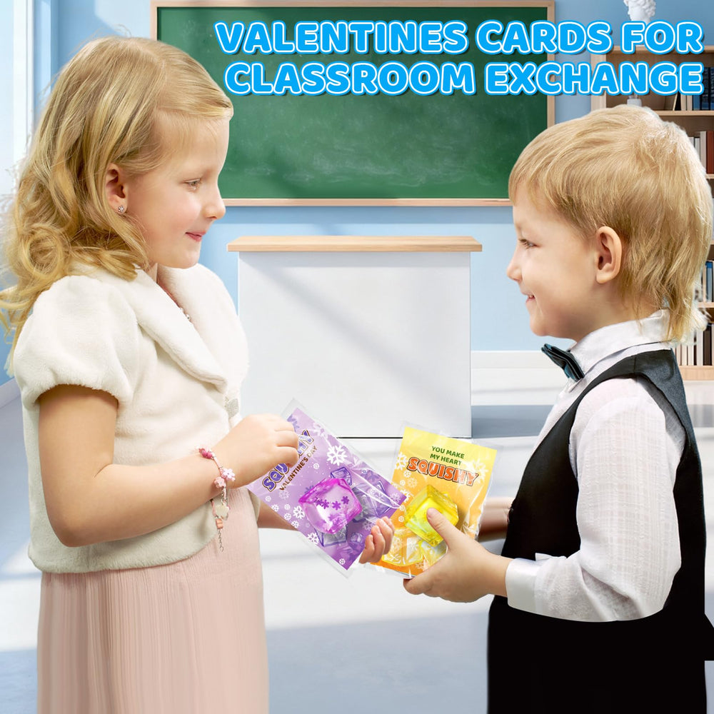 Bstoyder Valentine’s greeting card designs show six color options for class exchanges