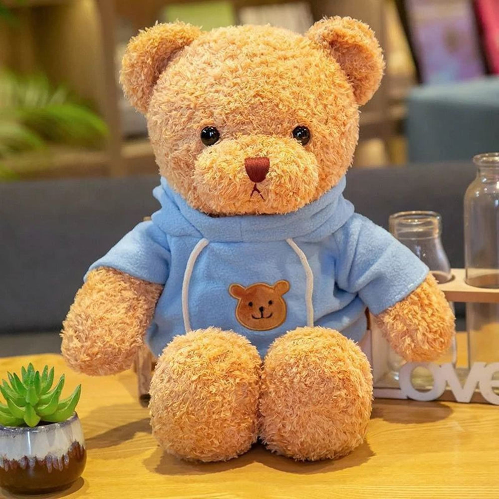 BSVOME blue teddy bear in a bright room decorative ambiance