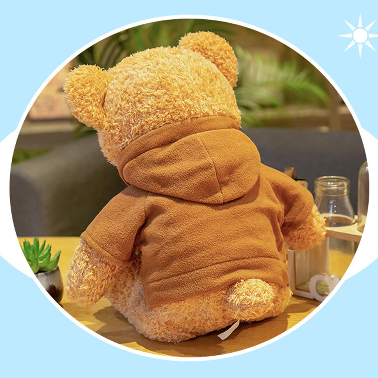 BSVOME plush bear with a child for storytelling