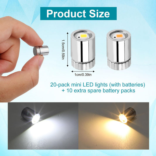 BTFO mini LED light with silver plastic shell adds sleek glow