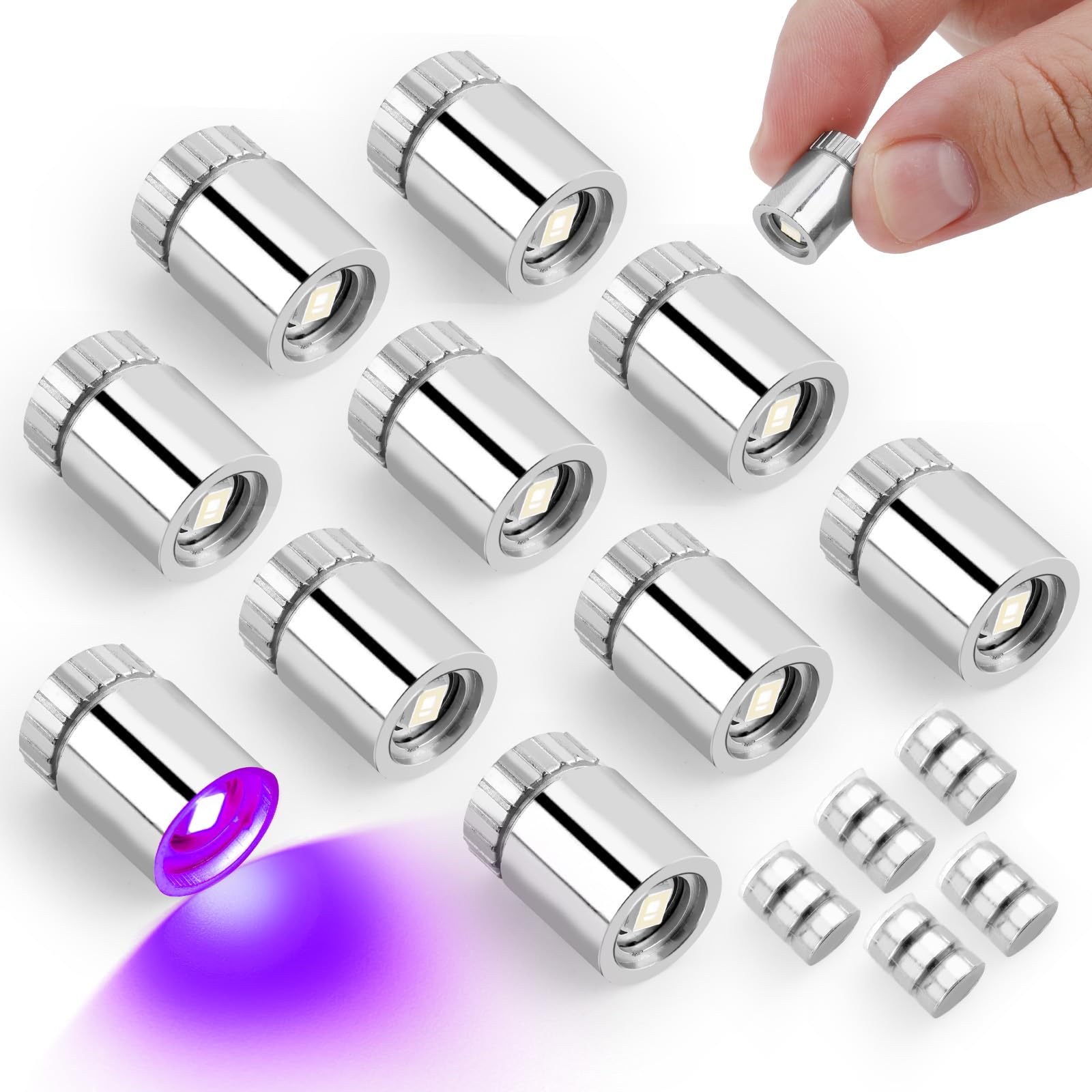 BTFO miniature LED lights for dollhouse with purple glow, ideal for tiny rooms.
