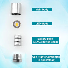 BTFO twist-to-activate design lets you power lights without tools.