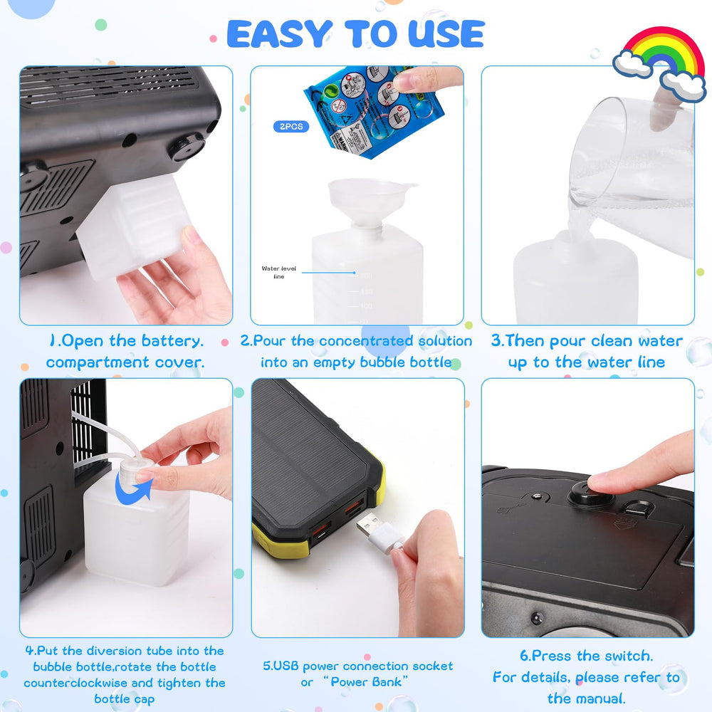 Bttyu dual-fan bubble machine is lightweight and travel-ready for venues.