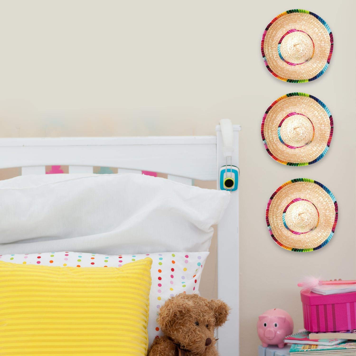 BTYMS fiesta-inspired hats enhancing home decor and celebrations.