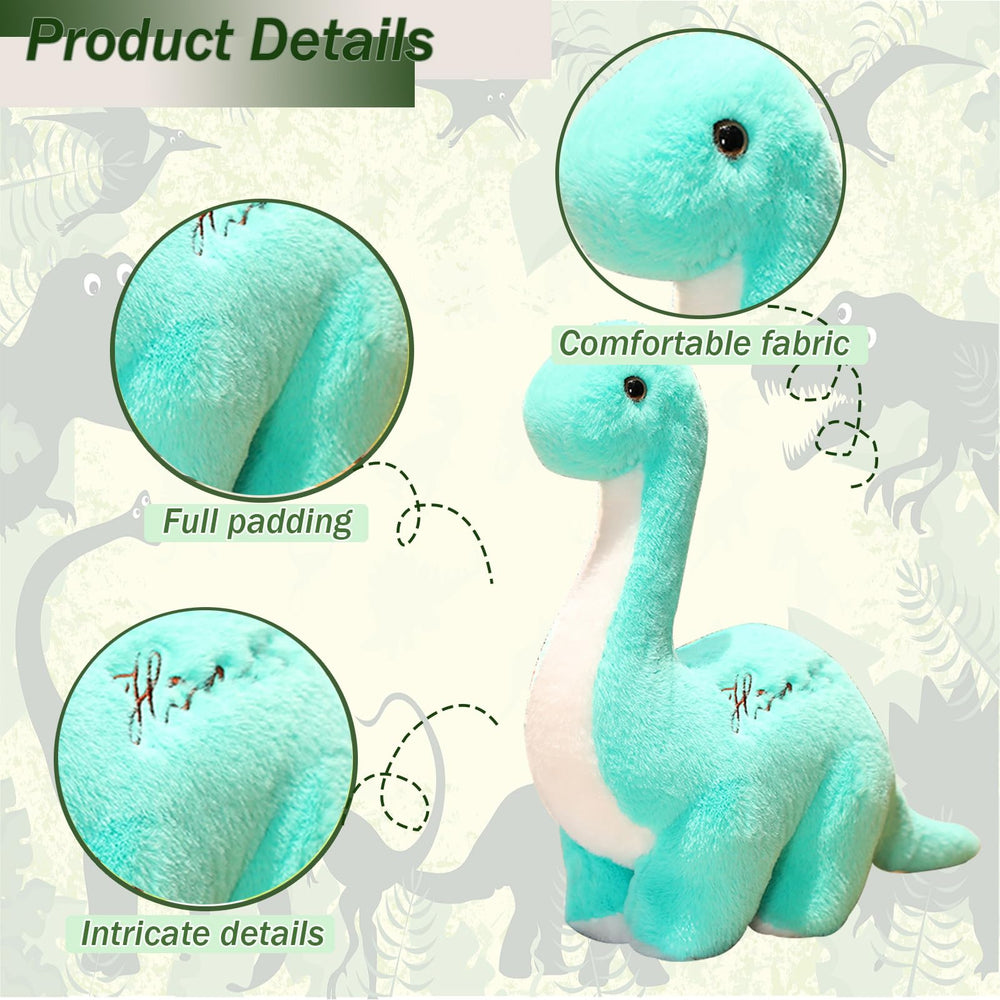 BUALR soft dinosaur plush fabric feels cozy and durable.