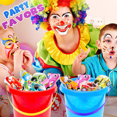 Buauty durable plastic mini vehicles designed for playful crashes.
