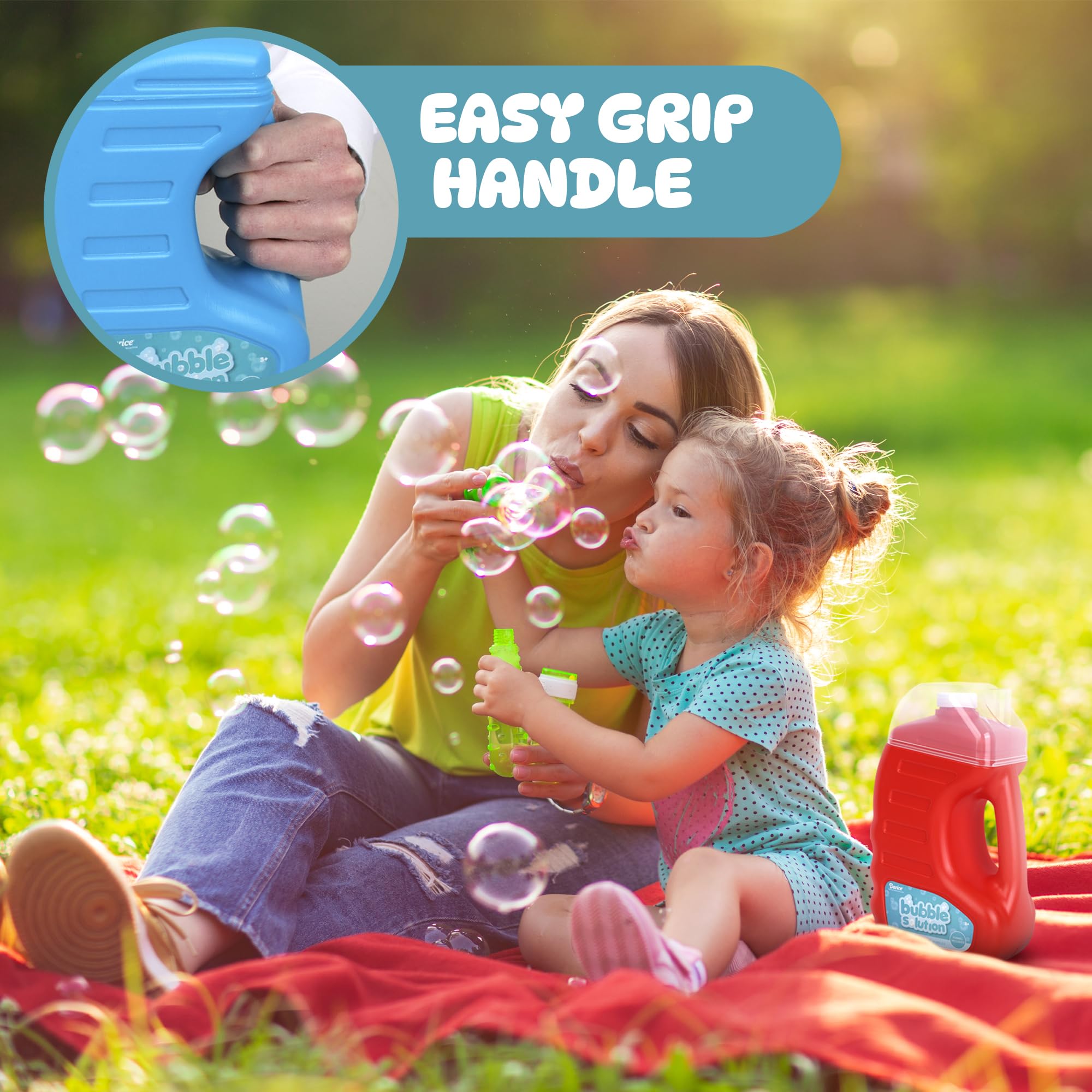 Bubble Play Darice bubble machine refill pack keeps bubbles flowing at events.