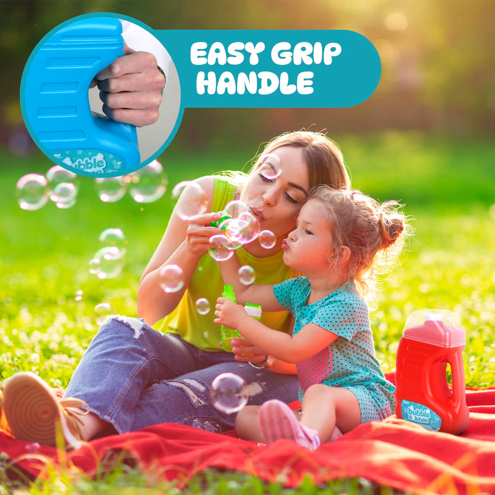 Bubble Play Darice bubble machine refill pack keeps bubbles flowing at events.