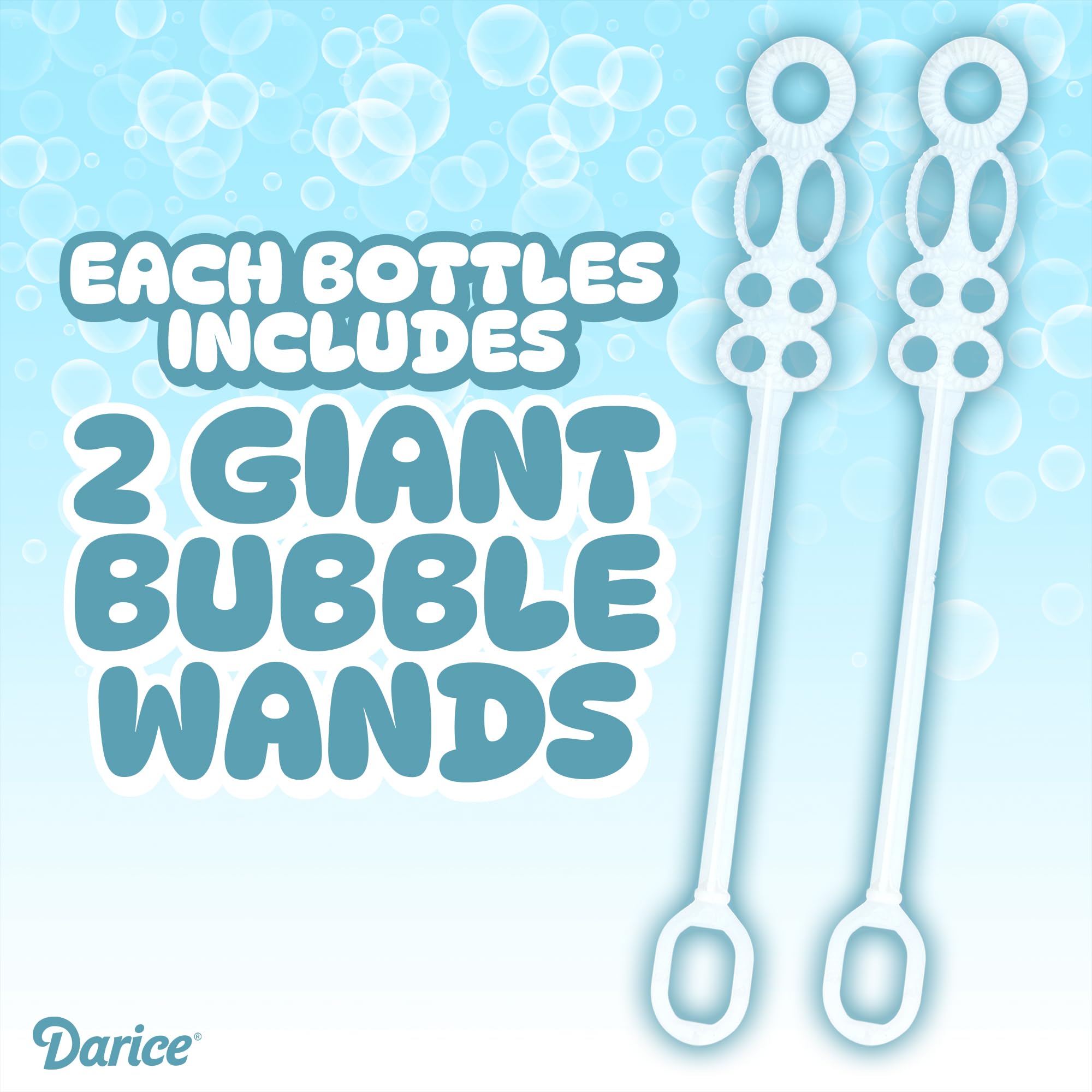 Bubble Play Darice non-toxic formula safe for kids during bubble time.
