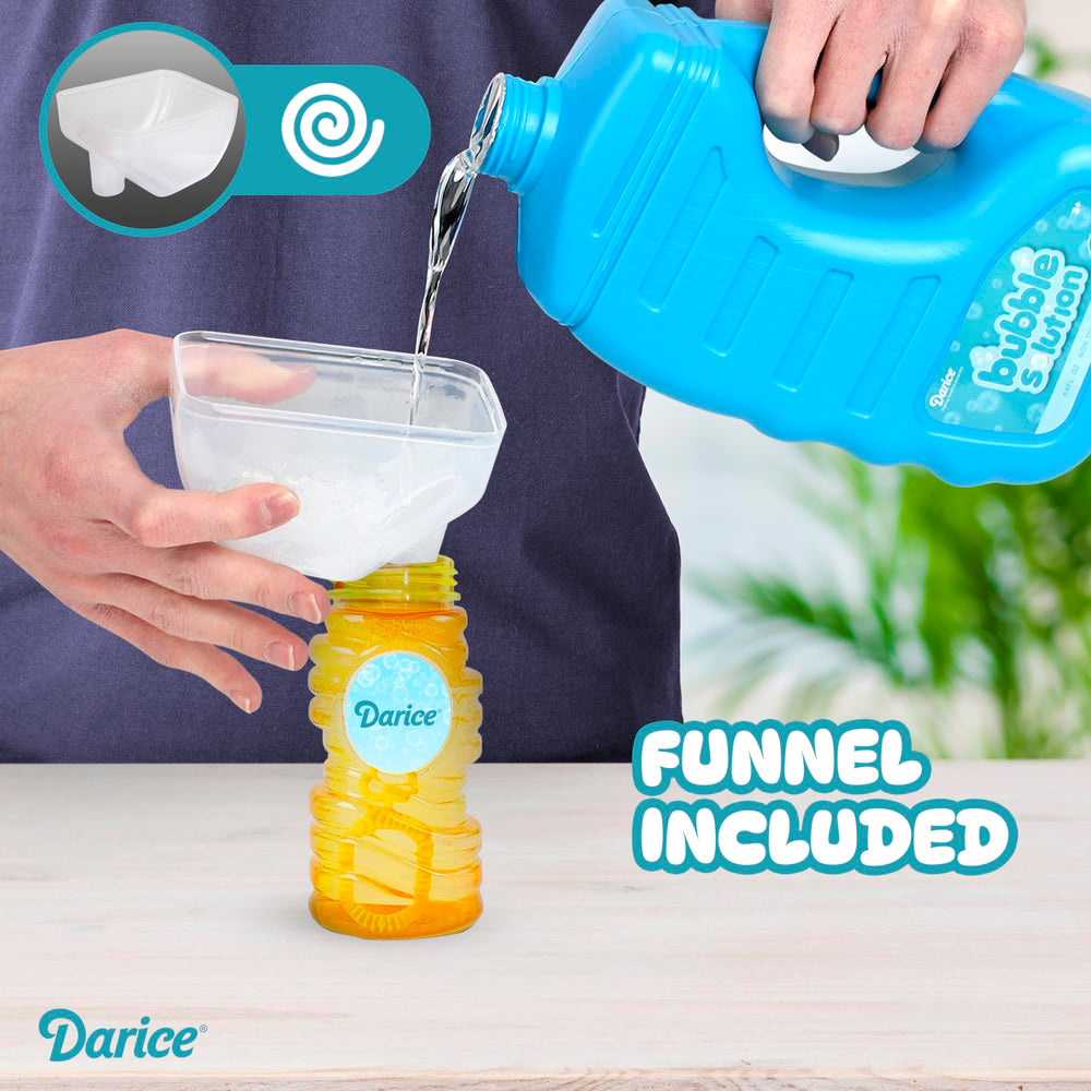 Bubble Play pour-top design for easy, spill-free refills.