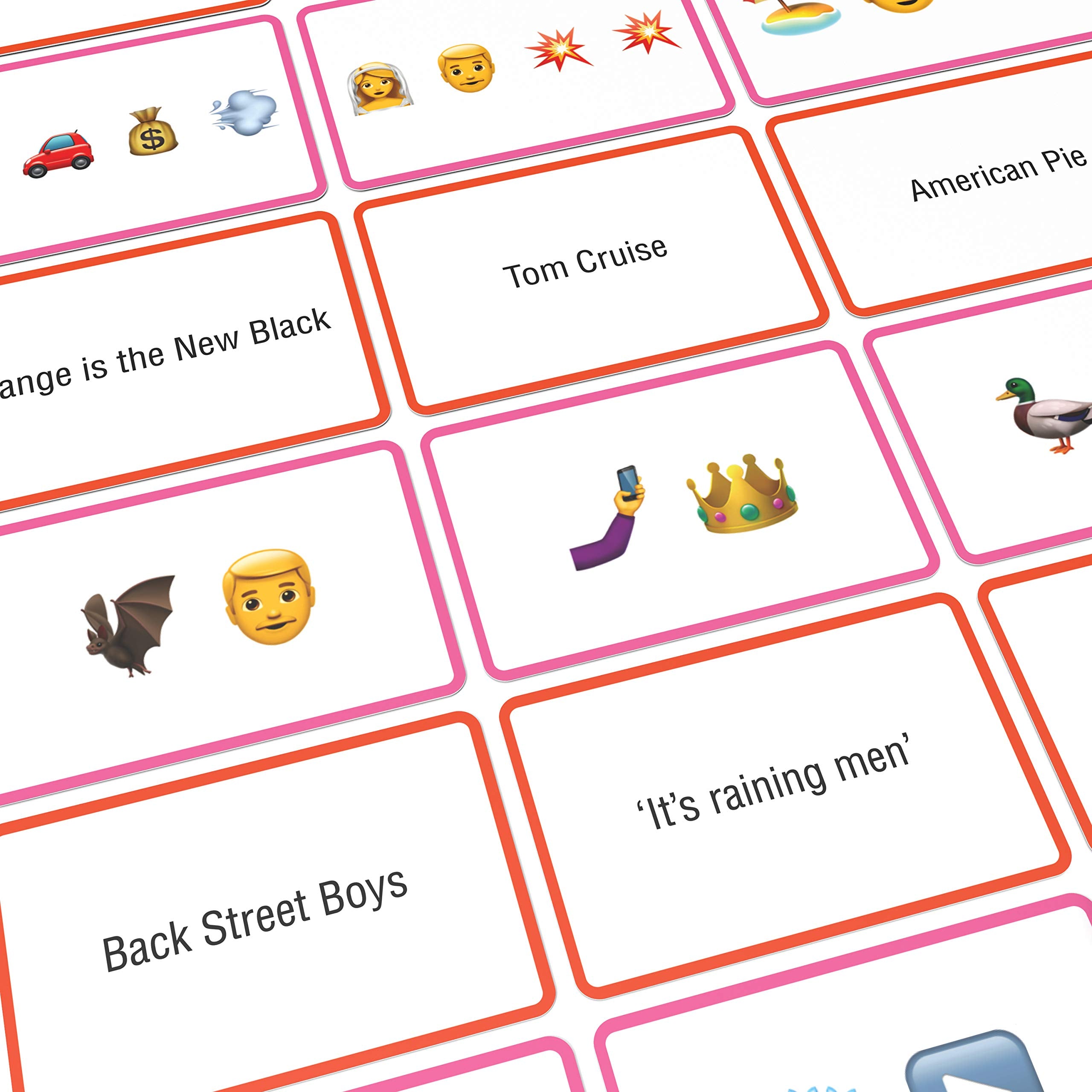 Compact travel-ready Name The Emoticon Game for car trips and holidays