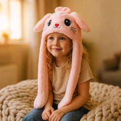 Bubblepompom kitty hat moving ears in action for playful photos and videos.