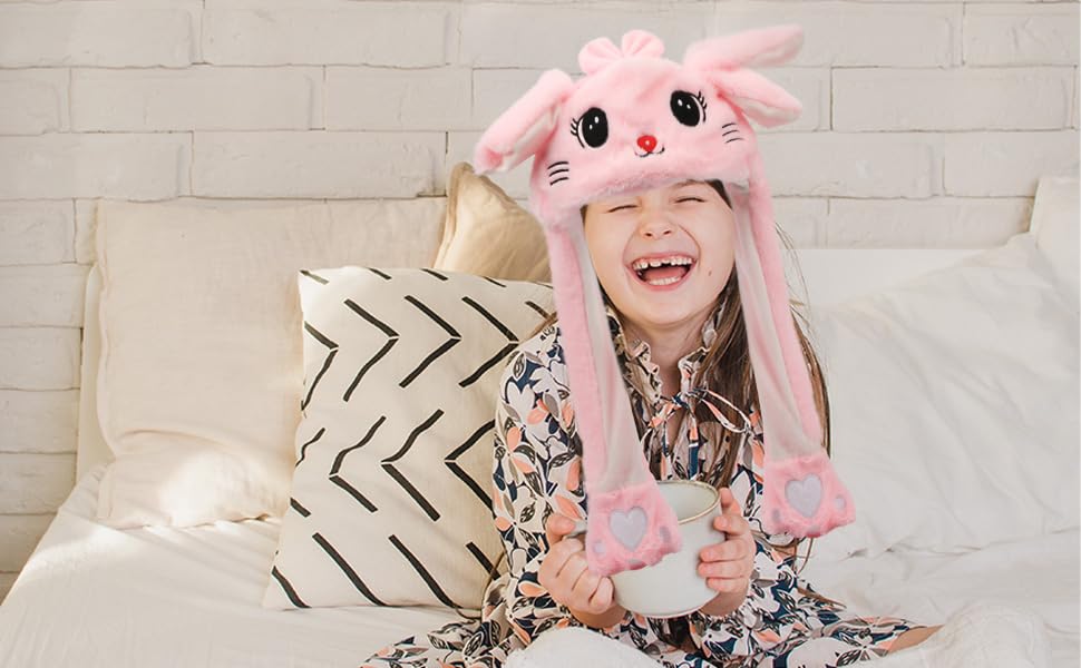 Bubblepompom kitty hat gift option for birthdays and holidays.