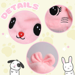 Bubblepompom kitty hat soft plush material provides warmth and coziness.
