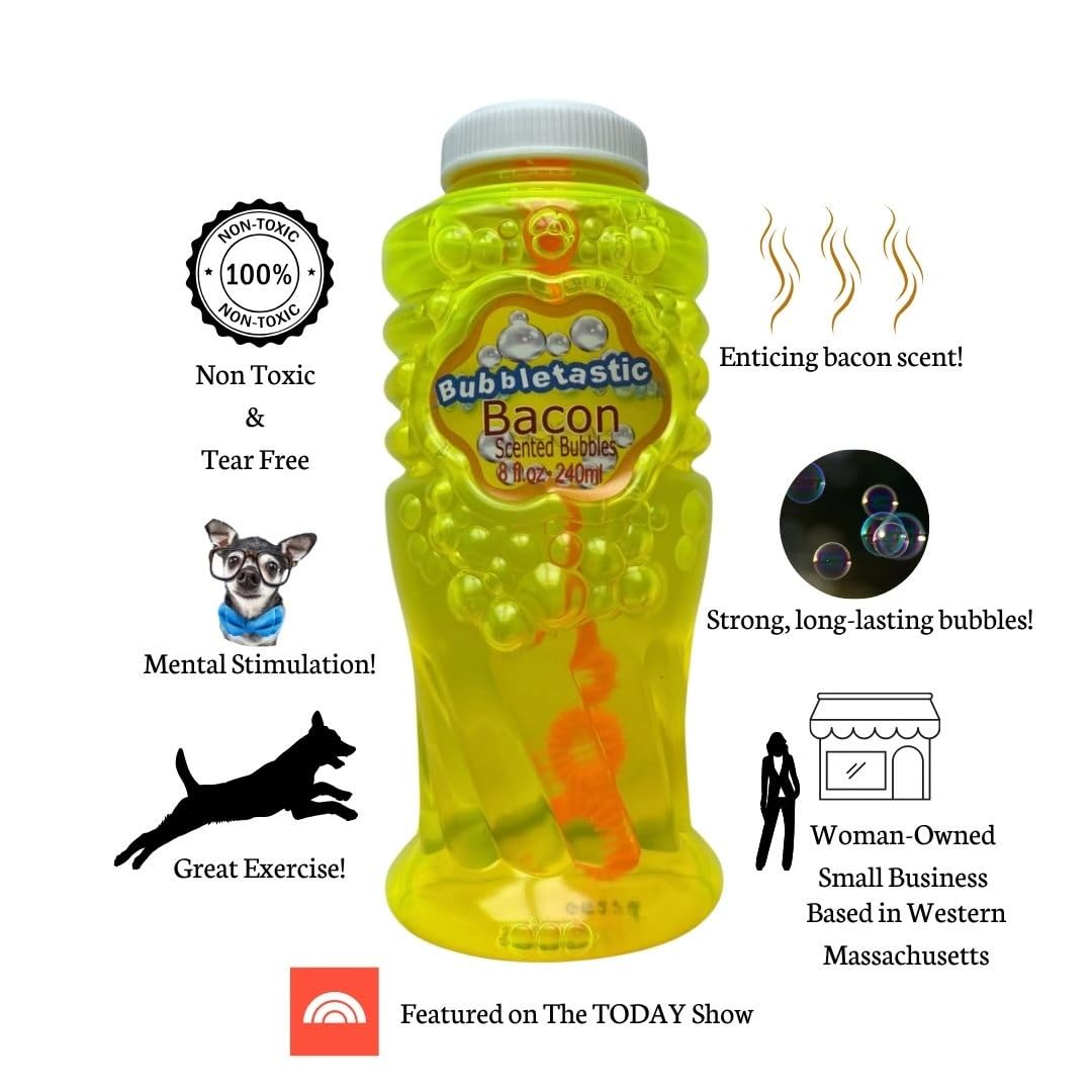 Bubbletastic 8oz bottle provides ample bubbles for outdoor sessions