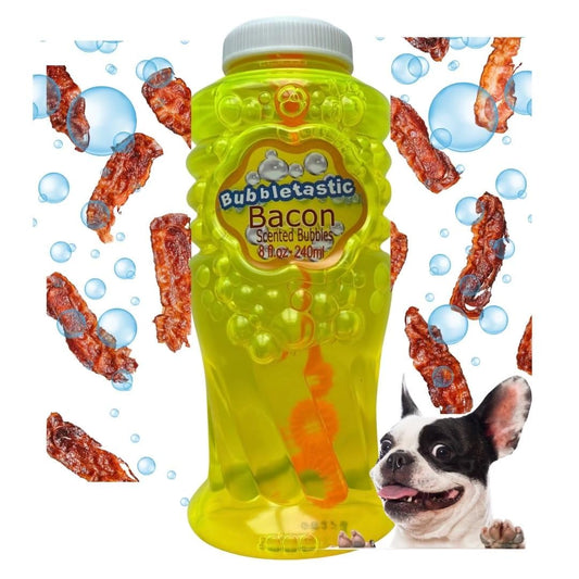 Bubbletastic bubble wand for endless bubble action during dogs' playtime