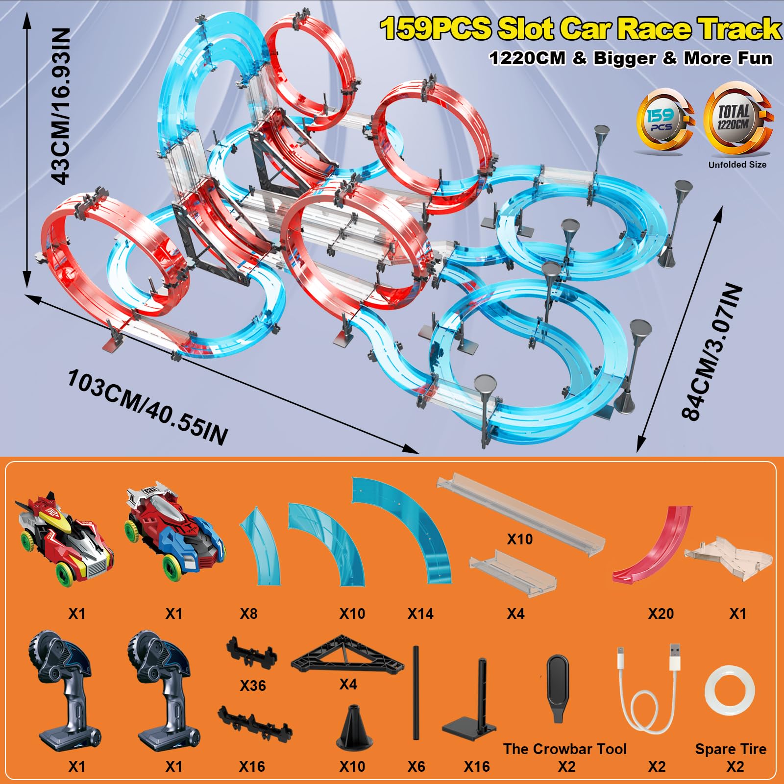 BUBUQE 360° loop and S-curve sections for dynamic layouts