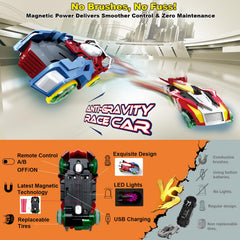 BUBUQE rechargeable magnetic cars on track with USB charging