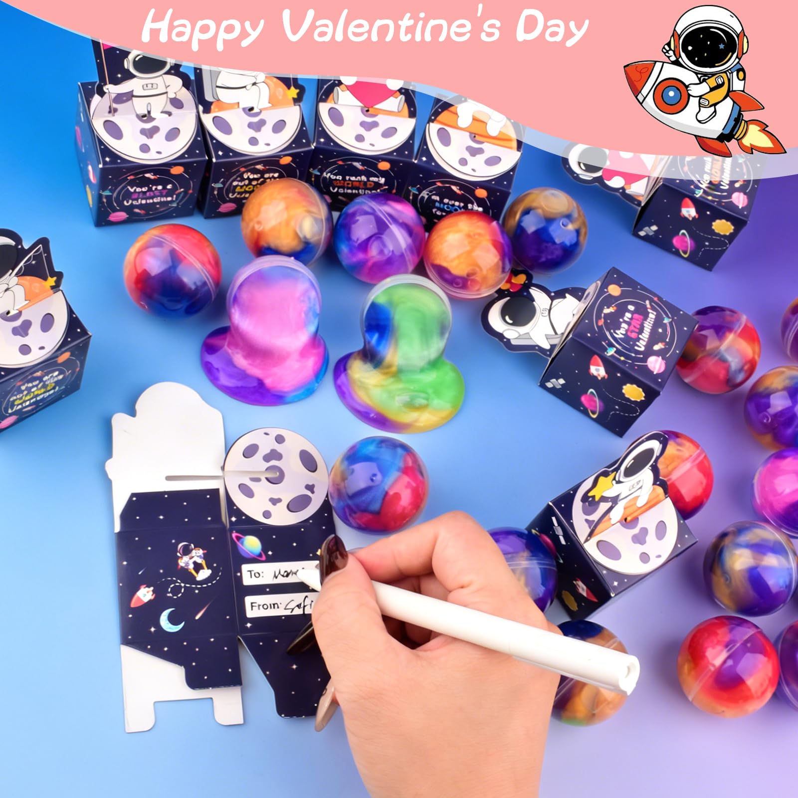 Bucaikein Valentine cards box with To/From cards for easy gift exchanges.