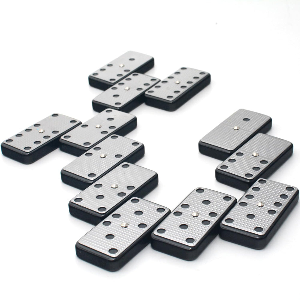 Family game night with Bucher&Rossini dominoes and smiling players