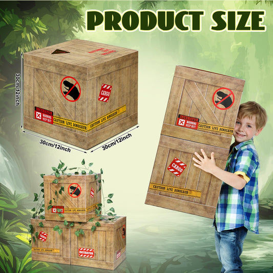 Bucherry dinosaur box centerpiece with unique dinosaur design