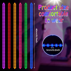 Bucherry glow-in-the-dark beads activated by light for after-dark festivities